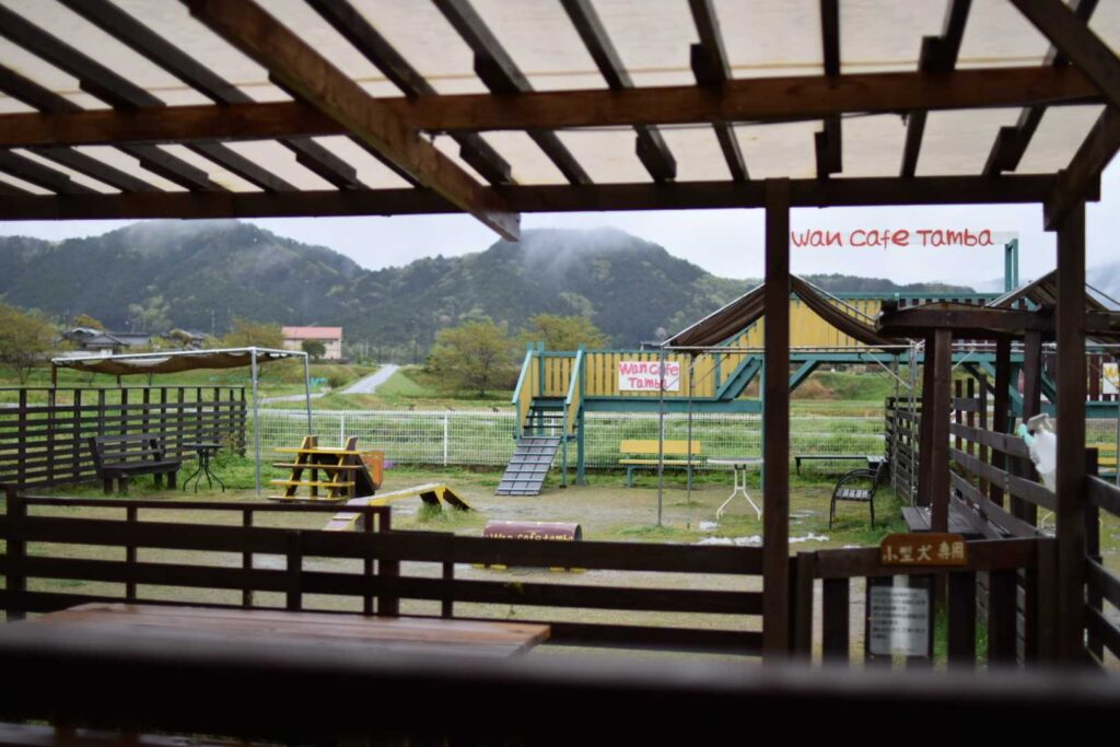 ワンカフェ丹波のドッグラン1